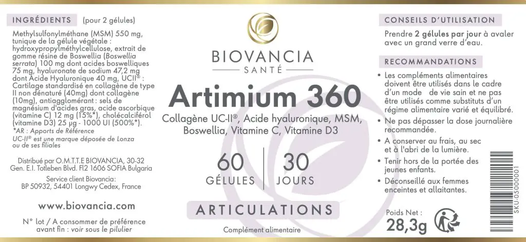composition artimium 360